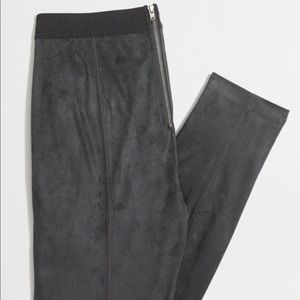 JCrew Factory Faux Suede Gigi ponte pant size 00